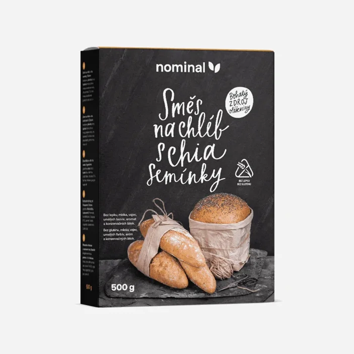 Zmes na chlieb s chia semienkami - bez lepku