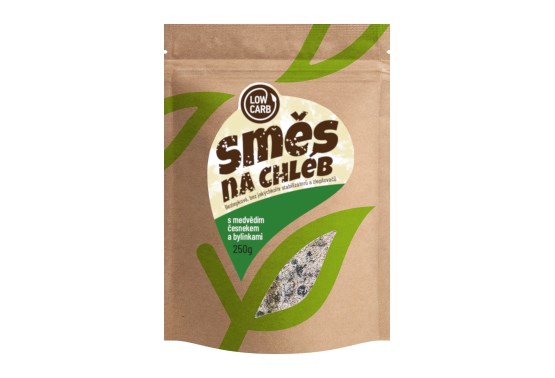 Zmes na chlieb s medvedím cesnakom a bylinkami Low carb
