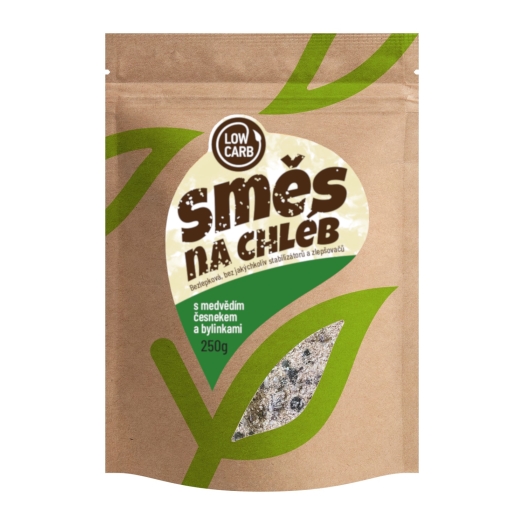 Zmes na chlieb s medvedím cesnakom a bylinkami Low carb