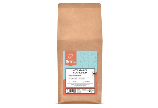 Zrnková káva 40/60 Crema  Espresso Classico